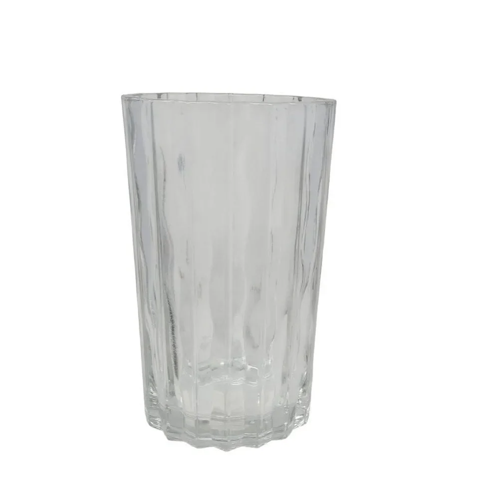 Vintage 70s Studio Nova Crystal‎ Vase Ripple Wave Heavyweight Glass 8 1/2"  Gift - Picture 6 of 15